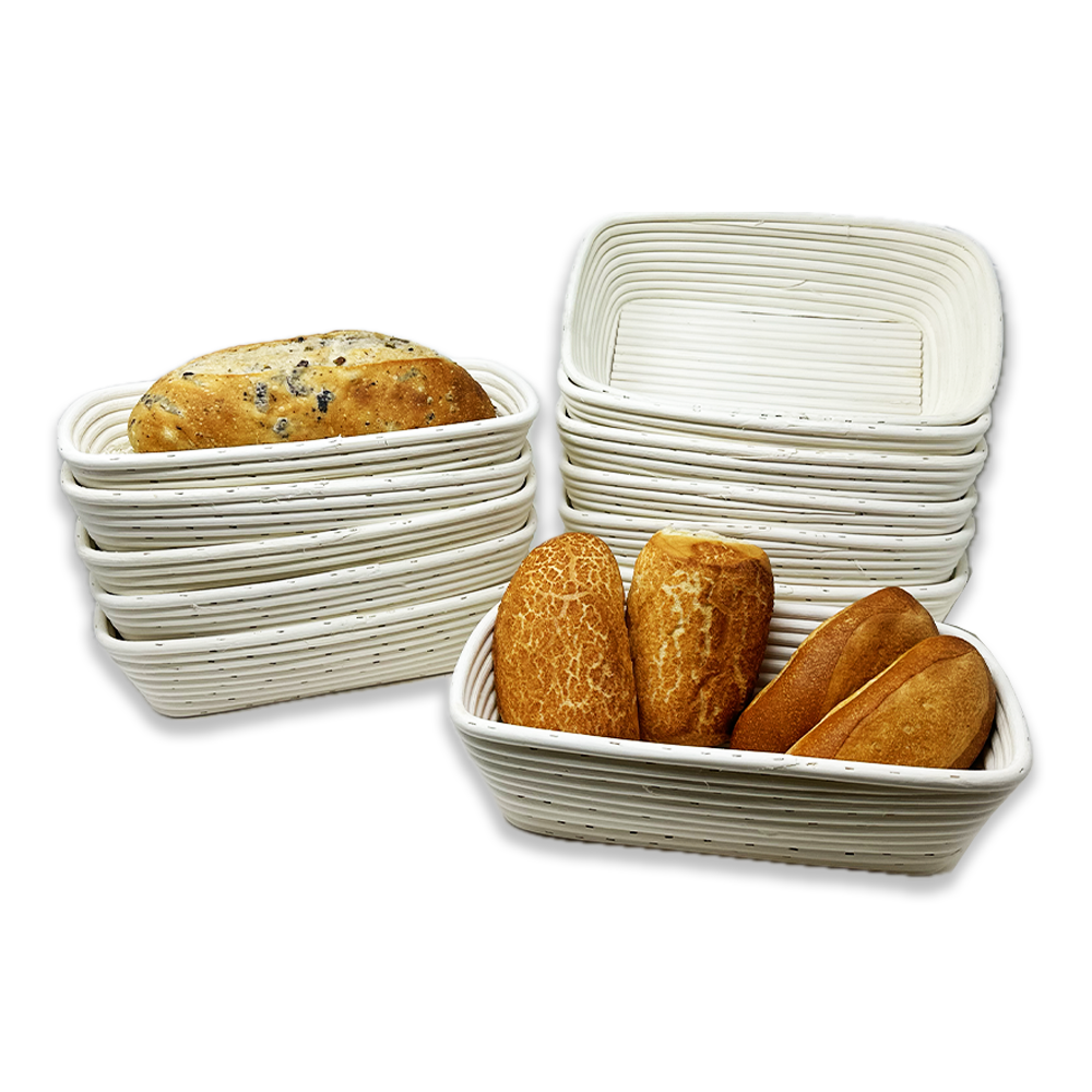12 Pack - Artisan Collection Rectangular Proofing Basket 12in